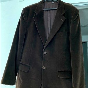 Blazer  Zara Velvet Men Brown